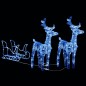 Decorazione Natalizia Renne e Slitta 320 LED Acrilico Decorazione Natalizia Renne e Slitta 320 LED Acrilico