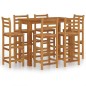 Set da Bar per Giardino 7 pz in Legno Massello di Acacia Set da Bar per Giardino 7 pz in Legno Massello di Acacia