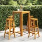 Set da Bar per Giardino 5 pz Legno Massello di Acacia Set da Bar per Giardino 5 pz Legno Massello di Acacia
