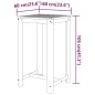 Set da Bar per Giardino 5 pz Legno Massello di Acacia Set da Bar per Giardino 5 pz Legno Massello di Acacia
