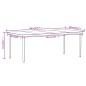 Set Mobili da Pranzo per Giardino 7 pz Nero Set Mobili da Pranzo per Giardino 7 pz Nero
