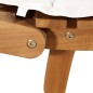 Lettini Prendisole con Cuscini 2pz Bianco Crema Massello Acacia Lettini Prendisole con Cuscini 2pz Bianco Crema Massello Acacia
