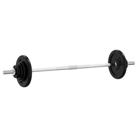 vidaXL Set Bilanciere con Dischi 60 kg in Ghisa