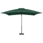 Ombrellone a Sbalzo con Palo Alluminio Verde 250x250 cm Ombrellone a Sbalzo con Palo Alluminio Verde 250x250 cm