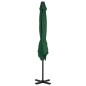 Ombrellone a Sbalzo con Palo Alluminio Verde 250x250 cm Ombrellone a Sbalzo con Palo Alluminio Verde 250x250 cm
