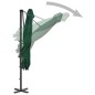 Ombrellone a Sbalzo con Palo Alluminio Verde 250x250 cm Ombrellone a Sbalzo con Palo Alluminio Verde 250x250 cm