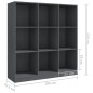 Libreria/Divisorio Grigio 104x33,5x110 cm in Massello di Pino Libreria/Divisorio Grigio 104x33,5x110 cm in Massello di Pino