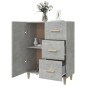 Credenza Grigio Cemento 69,5x34x90 cm in Legno Multistrato Credenza Grigio Cemento 69,5x34x90 cm in Legno Multistrato
