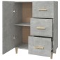 Credenza Grigio Cemento 69,5x34x90 cm in Legno Multistrato Credenza Grigio Cemento 69,5x34x90 cm in Legno Multistrato