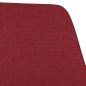 Sedia da Pranzo Girevole Rosso Vino in Tessuto Sedia da Pranzo Girevole Rosso Vino in Tessuto