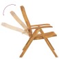 Sedie da Giardino Reclinabili con Cuscini 4 pz in Legno di Teak Sedie da Giardino Reclinabili con Cuscini 4 pz in Legno di Teak