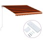 Tenda da Sole Retrattile Automatica 450x300 cm Arancione e Marrone Tenda da Sole Retrattile Automatica 450x300 cm Arancione e Marrone