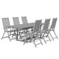 Set da Pranzo da Giardino 7 pz in Legno Massello di Acacia Set da Pranzo da Giardino 7 pz in Legno Massello di Acacia