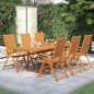 vidaXL Set Mobili da Pranzo per Giardino 7 pz Legno Massello di Acacia vidaXL Set Mobili da Pranzo per Giardino 7 pz Legno Massello di Acacia