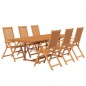 vidaXL Set Mobili da Pranzo per Giardino 7 pz Legno Massello di Acacia vidaXL Set Mobili da Pranzo per Giardino 7 pz Legno Massello di Acacia