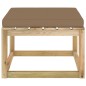 Sgabello da Giardino con Cuscino Legno di Pino Verde Impregnato Sgabello da Giardino con Cuscino Legno di Pino Verde Impregnato