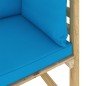 Divani Angolari da Giardino & Cuscini 2pz Pino Impregnato Verde Divani Angolari da Giardino & Cuscini 2pz Pino Impregnato Verde