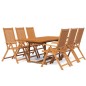 vidaXL Set Mobili da Pranzo da Giardino 7 pz Legno Massello di Acacia vidaXL Set Mobili da Pranzo da Giardino 7 pz Legno Massello di Acacia