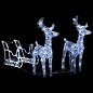 Decorazione Natalizia Renne e Slitta 320 LED Acrilico Decorazione Natalizia Renne e Slitta 320 LED Acrilico