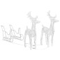 Decorazione Natalizia Renne e Slitta 320 LED Acrilico Decorazione Natalizia Renne e Slitta 320 LED Acrilico