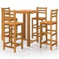 Set da Bar per Giardino 5 pz Legno Massello di Acacia Set da Bar per Giardino 5 pz Legno Massello di Acacia