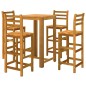 Set da Bar per Giardino 5 pz Legno Massello di Acacia Set da Bar per Giardino 5 pz Legno Massello di Acacia