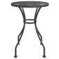 Set da Pranzo per Giardino 3pz Rete Metallica Espansa Antracite Set da Pranzo per Giardino 3pz Rete Metallica Espansa Antracite