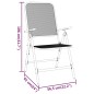 Set da Pranzo per Giardino 3pz Rete Metallica Espansa Antracite Set da Pranzo per Giardino 3pz Rete Metallica Espansa Antracite