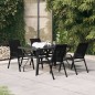 Set da Pranzo da Giardino 5 pz Nero Set da Pranzo da Giardino 5 pz Nero