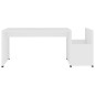 Tavolino da Salotto Bianco 90x45x35 cm in Legno Multistrato Tavolino da Salotto Bianco 90x45x35 cm in Legno Multistrato