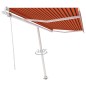 Tenda da Sole Autoportante Automatica 450x300cm Arancio Marrone Tenda da Sole Autoportante Automatica 450x300cm Arancio Marrone