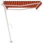 Tenda da Sole Autoportante Automatica 450x300cm Arancio Marrone Tenda da Sole Autoportante Automatica 450x300cm Arancio Marrone