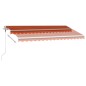 Tenda da Sole Autoportante Automatica 450x300cm Arancio Marrone Tenda da Sole Autoportante Automatica 450x300cm Arancio Marrone
