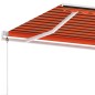 Tenda da Sole Autoportante Automatica 450x300cm Arancio Marrone Tenda da Sole Autoportante Automatica 450x300cm Arancio Marrone
