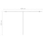 Tenda da Sole Autoportante Automatica 450x300cm Arancio Marrone Tenda da Sole Autoportante Automatica 450x300cm Arancio Marrone
