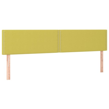 vidaXL Testiera 2 pz Verde 100x5x78/88 cm in Tessuto