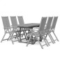 Set da Pranzo da Giardino 7 pz in Legno Massello di Acacia Set da Pranzo da Giardino 7 pz in Legno Massello di Acacia