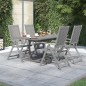 vidaXL Set da Pranzo per Giardino 5 pz in Legno Massello di Acacia vidaXL Set da Pranzo per Giardino 5 pz in Legno Massello di Acacia