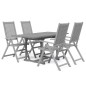 vidaXL Set da Pranzo per Giardino 5 pz in Legno Massello di Acacia vidaXL Set da Pranzo per Giardino 5 pz in Legno Massello di Acacia