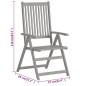 vidaXL Set da Pranzo per Giardino 5 pz in Legno Massello di Acacia vidaXL Set da Pranzo per Giardino 5 pz in Legno Massello di Acacia
