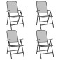 Set da Pranzo per Giardino 5pz Rete Metallica Espansa Antracite Set da Pranzo per Giardino 5pz Rete Metallica Espansa Antracite
