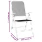 Set da Pranzo per Giardino 5pz Rete Metallica Espansa Antracite Set da Pranzo per Giardino 5pz Rete Metallica Espansa Antracite