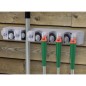 HI Supporto da Parete per Attrezzi da Giardino 44,3x7x8,3 cm Plastica HI Supporto da Parete per Attrezzi da Giardino 44,3x7x8,3 cm Plastica