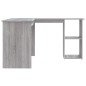 Scrivania Angolare Grigio Sonoma 120x140x75cm Legno Multistrato Scrivania Angolare Grigio Sonoma 120x140x75cm Legno Multistrato