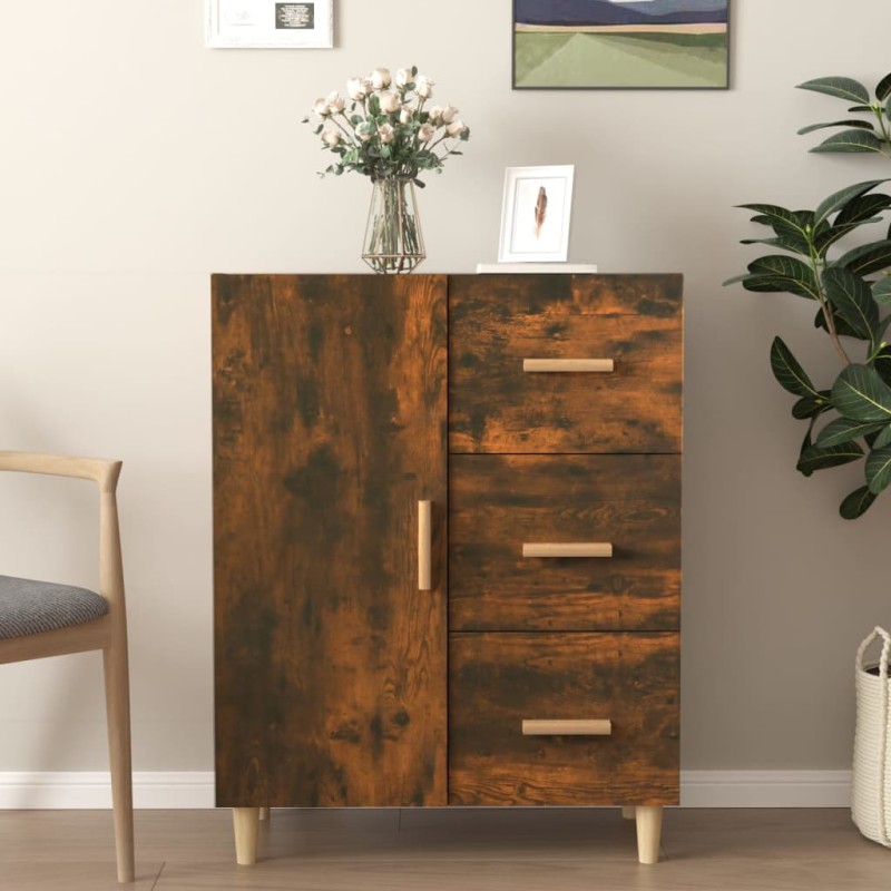 Credenza Rovere Fumo 69,5x34x90 cm in Legno Multistrato Credenza Rovere Fumo 69,5x34x90 cm in Legno Multistrato