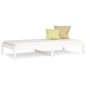 Dormeuse Bianca 80x200 cm in Legno Massello di Pino Dormeuse Bianca 80x200 cm in Legno Massello di Pino
