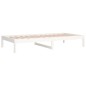 Dormeuse Bianca 80x200 cm in Legno Massello di Pino Dormeuse Bianca 80x200 cm in Legno Massello di Pino