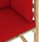 vidaXL Divani Angolari da Giardino & Cuscini 2pz Pino Impregnato Verde