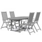 Set da Pranzo per Giardino 5 pz in Legno Massello di Acacia Set da Pranzo per Giardino 5 pz in Legno Massello di Acacia