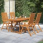 vidaXL Set Mobili da Pranzo per Giardino 5 pz Legno Massello di Acacia vidaXL Set Mobili da Pranzo per Giardino 5 pz Legno Massello di Acacia